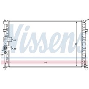 63748 Radiaator,mootorijahutus NISSENS - Top1autovaruosad