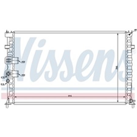 63748 Radiaator,mootorijahutus NISSENS