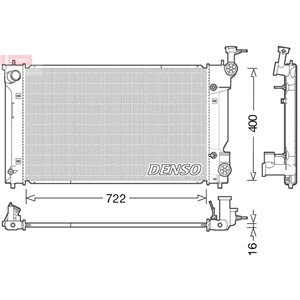 DRM50098 Radiator, engine cooling DENSO - Top1autovaruosad