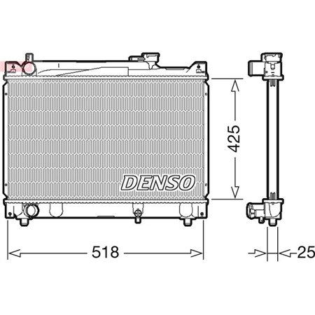 DRM47030 Radiaator,mootorijahutus DENSO