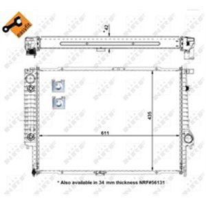 NRF 50566 Mootori radiaator (Automaatne, lihtsalt paigaldatav) sobib: BMW 5