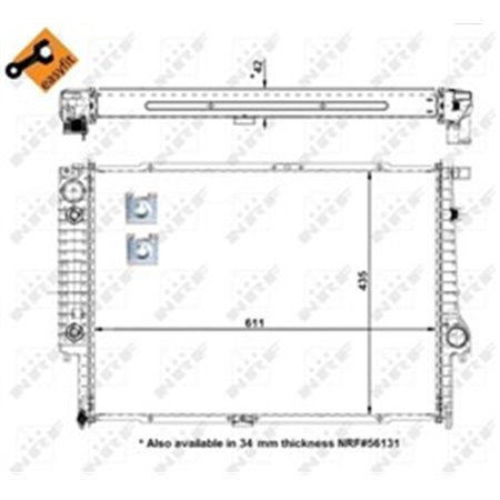 50566 Radiator, engine cooling NRF