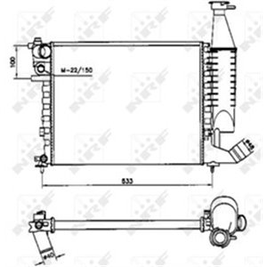 58173 Radiaator,mootorijahutus NRF - Top1autovaruosad