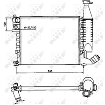 58173 Radiator, engine cooling NRF