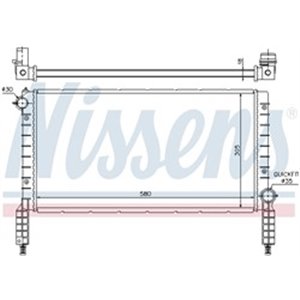 61768 Radiaator,mootorijahutus NISSENS - Top1autovaruosad