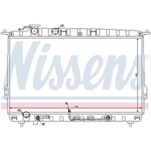 67027 Radiator, engine cooling NISSENS - Top1autovaruosad