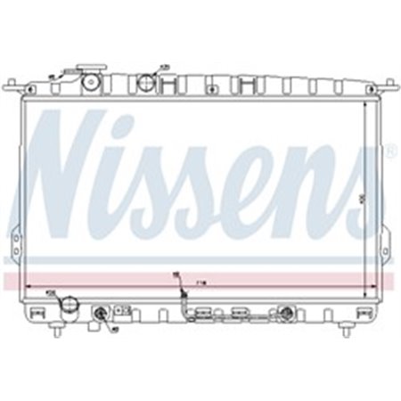 67027 Radiator, engine cooling NISSENS