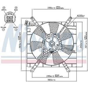 NISSENS 85414 - Radiator fan (with housing) fits: SUZUKI LIANA 1.3/1.6 07.01-