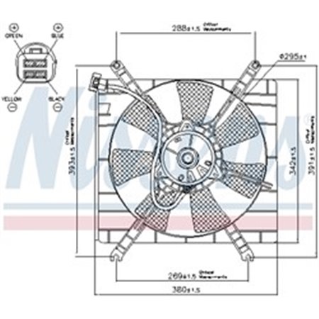 85414 Fan, engine cooling NISSENS