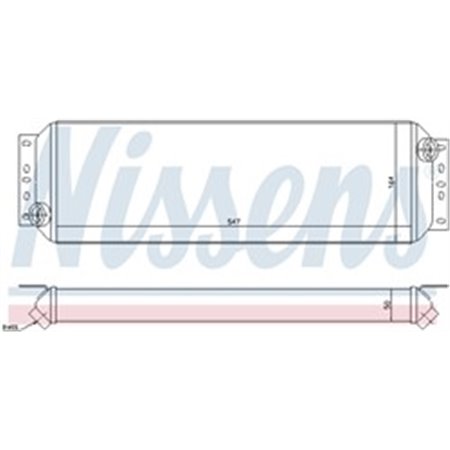 90730 Oil Cooler, engine oil NISSENS