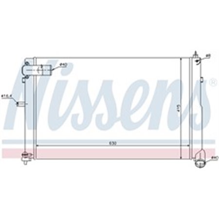 61308 Radiaator,mootorijahutus NISSENS