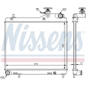 67049 Radiaator,mootorijahutus NISSENS - Top1autovaruosad