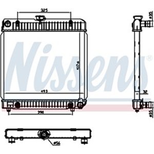 62740 Radiaator,mootorijahutus NISSENS - Top1autovaruosad