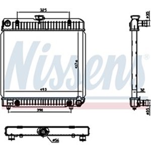 NISSENS 62740 - Engine radiator fits: MERCEDES 123 (C123), 123 T-MODEL (S123), 123 (W123), S (W126) 2.0-3.0D 01.76-12.85