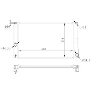 NRF 550008 Mootori radiaator  Automaatne  - Top1autovaruosad