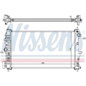 NIS 630712 Mootori radiaator (Manuaalne) sobib: OPEL INSIGNIA A SAAB 9 5 2.