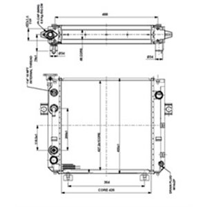 NRF 52300 Mootoriradiaator (wózek widłowy) HYSTER YALE