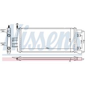 606840 Radiaator,mootorijahutus NISSENS - Top1autovaruosad