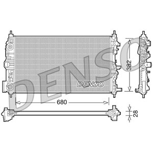 DENSO DRM15006 - Engine radiator (Automatic) fits: CHEVROLET CRUZE, ORLANDO 2.0D 05.09-