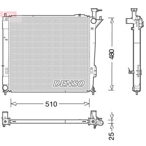 DENSO DRM41015 - Engine radiator fits: HYUNDAI SANTA FÉ II, SANTA FÉ III 2.0D/2.2D 01.09-