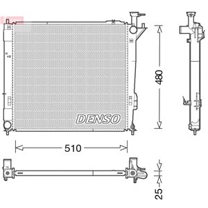 DRM41015 Radiator, engine cooling DENSO - Top1autovaruosad