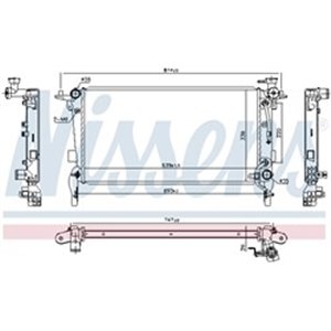 NIS 675066 Mootori radiaator (Automaatne) sobib: HYUNDAI GENESIS 2.0 01.08 1