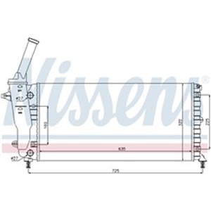 61893 Kylare, motorkylning NISSENS - Top1autovaruosad