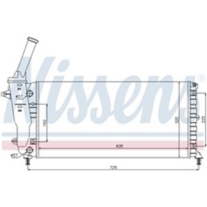 NISSENS 61893 - Engine radiator fits: LANCIA Y 1.2 03.96-09.03