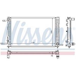 NIS 60496 Mootori radiaator (koos esimeste sobivate elementidega) sobib: AU