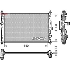 DRM21103 Mootori radiaator sobib: CITROEN C4 GRAND PICASSO II, C4 PICASSO 