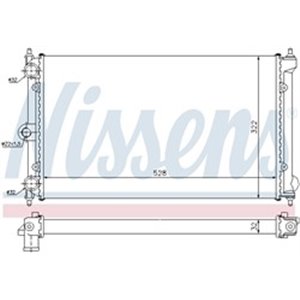 NIS 651731 Mootori radiaator (Manuaalne) sobib: VW POLO, POLO CLASSIC, POLO 