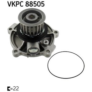 SKF VKPC 88505 - Water pump fits: CHRYSLER VOYAGER IV 2.5D/2.8D 02.00-12.08