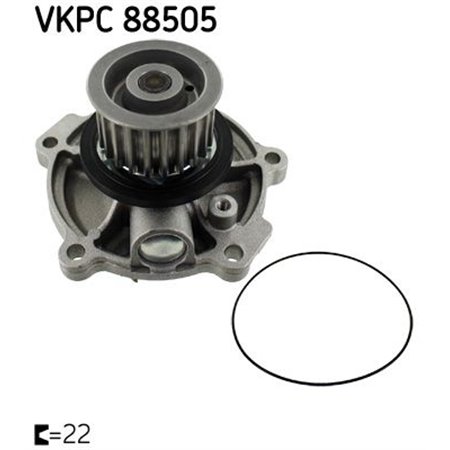 VKPC 88505 Водяной насос, охлаждение двигателя SKF