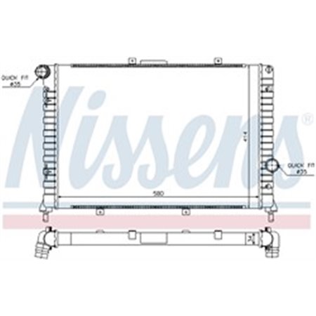 68804 Radiaator,mootorijahutus NISSENS