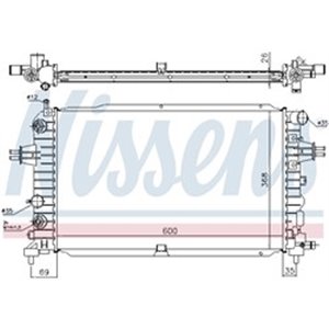 NISSENS 630768 - Engine radiator fits  OP - Top1autovaruosad