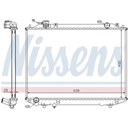 62246A Kylare, motorkylning NISSENS