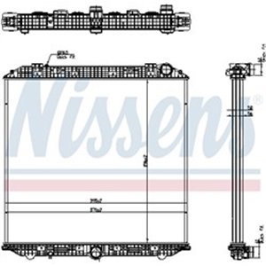 NISSENS 671750 - Engine radiator (no frame) EURO 6 fits: MERCEDES ACTROS, ACTROS MP4 / MP5, ANTOS, AROCS M936.992-OM936.916 04.9