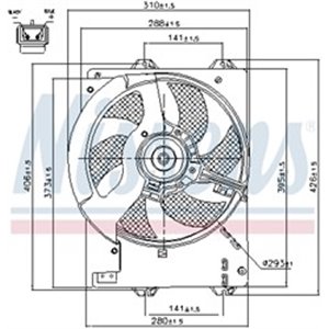 85444 Fan, engine cooling NISSENS - Top1autovaruosad