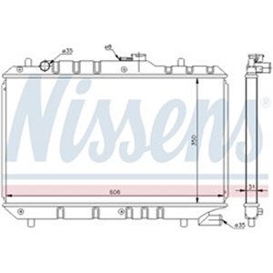 64168 Radiator, engine cooling NISSENS - Top1autovaruosad