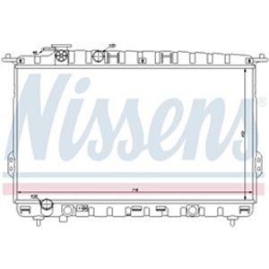 NISSENS 66626 - Engine radiator fits: KIA MAGENTIS I 2.0/2.5 05.01-09.05