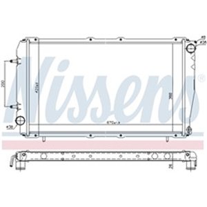 NISSENS 641111 - Engine radiator fits: SUBARU IMPREZA, LEGACY I 2.0 05.92-12.00