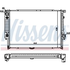 NIS 60597A Mootori radiaator (Automaatne) sobib: BMW 5 (E34), 7 (E32) 3.0 3.