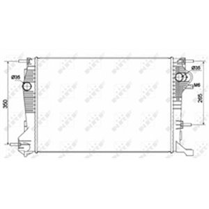 NRF 53136 Mootoriradiaator RENAULT MEGANE CC, MEGANE III 1.6D/2.0/2.0D 11.0