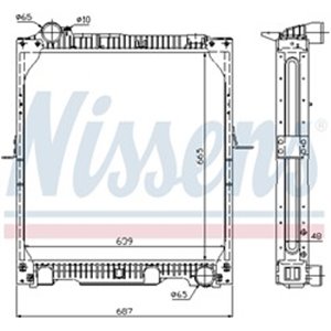 62523A Radiaator,mootorijahutus NISSENS - Top1autovaruosad