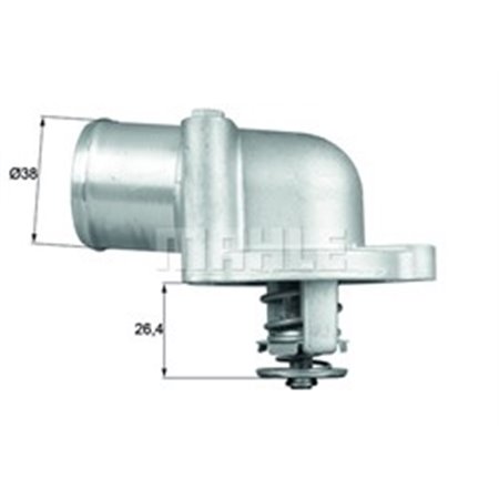 BEHR TI 78 87D - Cooling system thermostat (87°C) fits: ALFA ROMEO 155, 156, 166, GT, SPIDER LANCIA KAPPA, THESIS 2.0-3.2 03.92