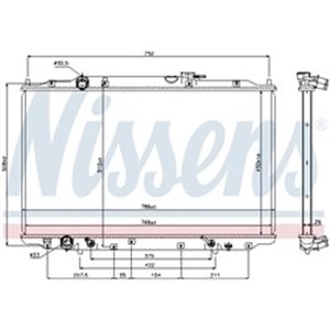 NISSENS 69477 - Engine radiator fits: HONDA ODYSSEY 3.5 09.05-