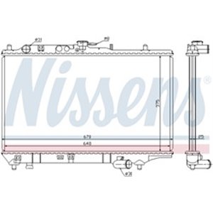 NIS 63390 Mootori radiaator sobib: KIA SEPHIA 1.5/1.6/1.8 09.93 10.97