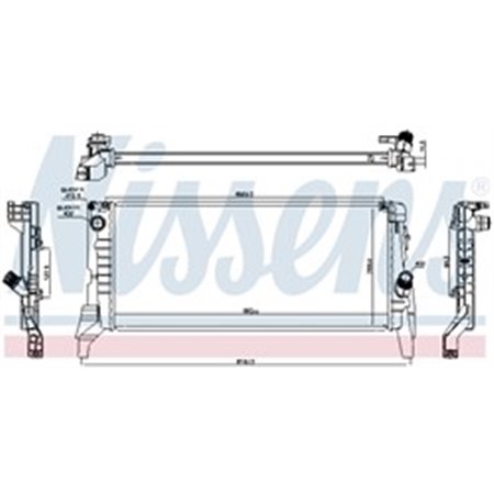 69714 Radiaator,mootorijahutus NISSENS