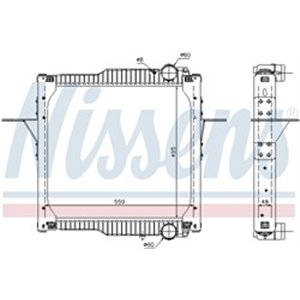 63784 Radiaator,mootorijahutus NISSENS - Top1autovaruosad