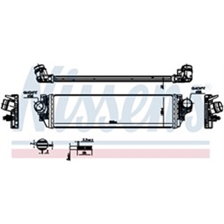 961504 Charge Air Cooler NISSENS